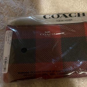 Coach Plaid Wallet